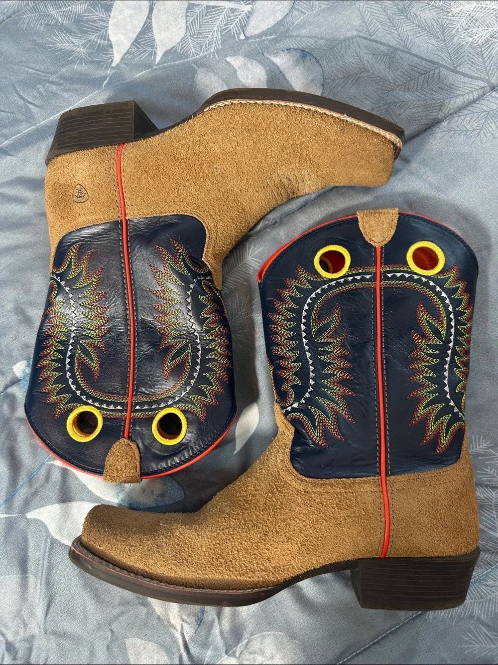 EUC Ariat Kids Derby Monroe Western Boot Sz 6